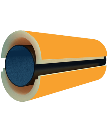 Скорлупа ППУ 25 * 40 с покрытием из стеклопластика