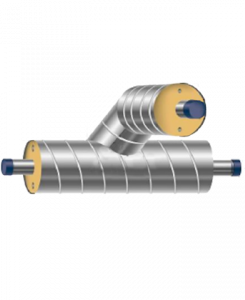 Тройниковое ответвление ст. 89*4,0/180-40*3,0/125-ППУ-ОЦ