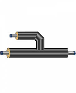 Тройник параллельный ст. 325*7,0/450-273*7,0/400-ППУ-ПЭ